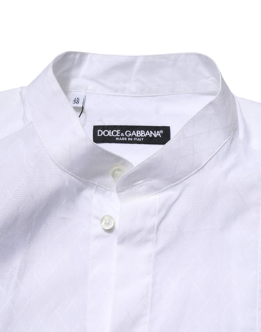 White Cotton Slim Long Sleeves Formal Shirt