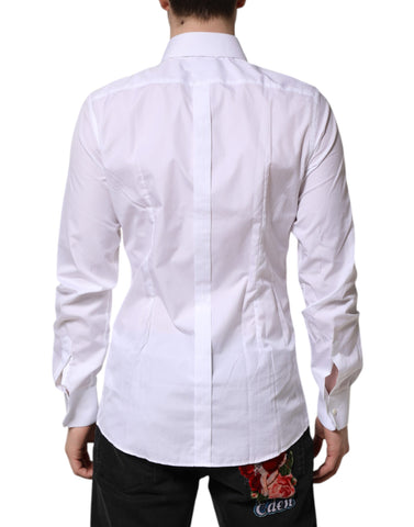 White GOLD Long Sleeves Dress Formal Shirt