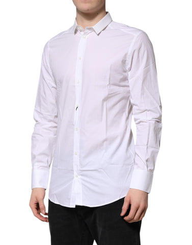 White GOLD Cotton Long Sleeves Men Formal Shirt