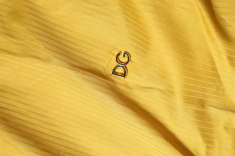 Mustard Collared Short Sleeves Blouse Top