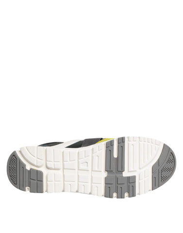 Wielokolorowe sznurowane niskie buty sportowe męskie