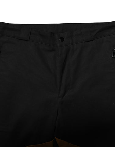 Wielokolorowe bawełniane spodnie męskie o dopasowanym kroju