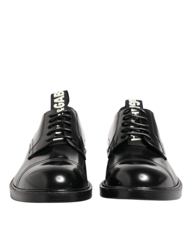 Black Leather Dress Lace Up Men Formal Shoes