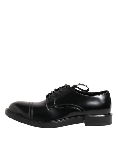Black Leather Dress Lace Up Men Formal Shoes