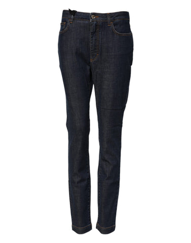Blue Queen Patch AUDREY Mid Waist Denim Jeans