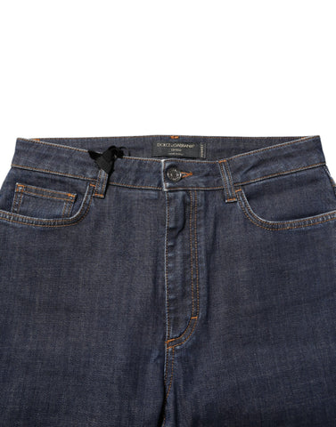 Blue Queen Patch AUDREY Mid Waist Denim Jeans