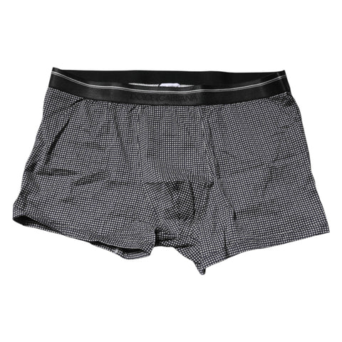 Gray Printed Cotton Boxer Short Underwear