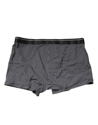 Gray Printed Cotton Boxer Short Underwear