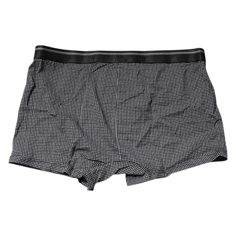 Gray Printed Cotton Boxer Short Underwear
