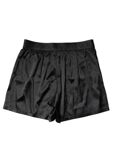 Black Logo Waist Regular Boxer Shorts Underwear