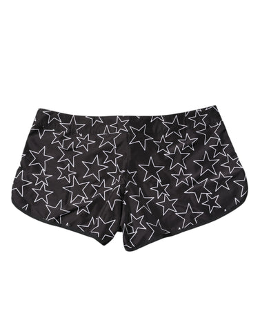Black Star Print Beachwear Shorts Swimwear