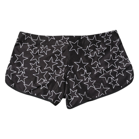 Black Star Print Beachwear Shorts Swimwear