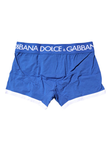 Blue Logo Waist Regular Boxer Brief Underwear