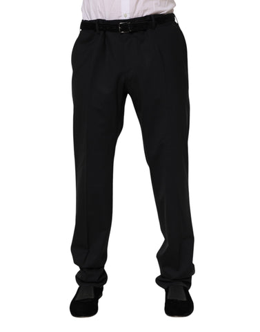 Black Wool Formal Dress Pants