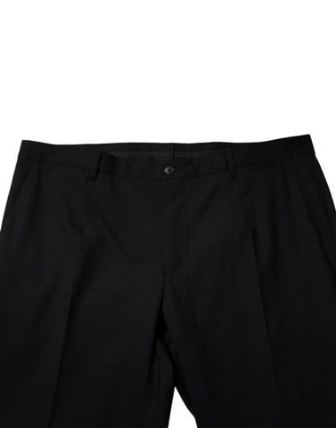 Black Wool Formal Dress Pants