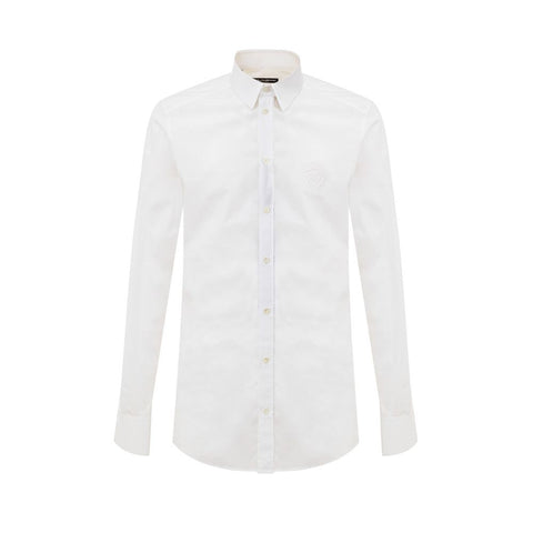 White Cotton Dress Shirt