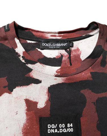 Multicolor Camouflage Men Crew Neck T-shirt
