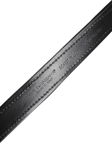 Black Sequin Embellished Metal Buckle Belt