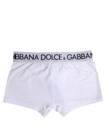 White Cotton Stretch Regular Boxer Underwear