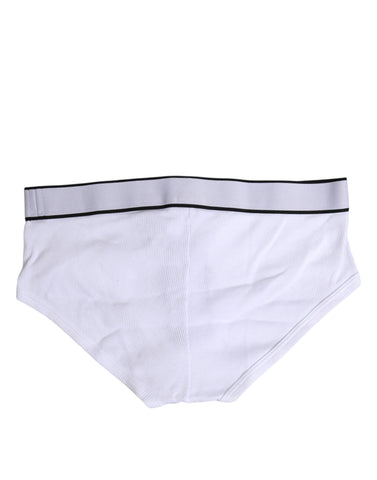 White Cotton Stretch Regular Brief Underwear