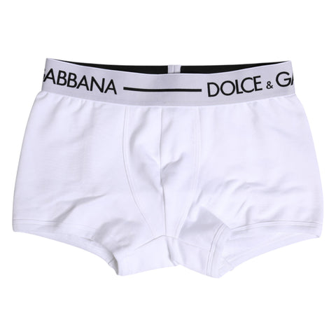 White Cotton Stretch Regular Boxer Underwear