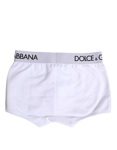 White Cotton Stretch Regular Boxer Underwear