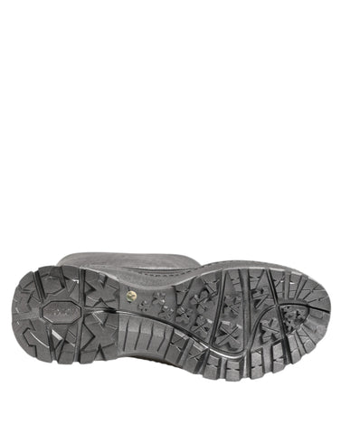 Metallic Silver Pull On Rain Boots Shoes