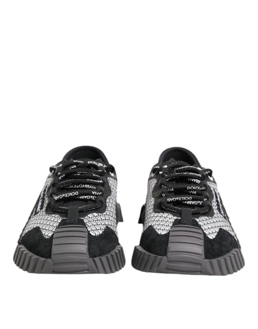 Wielokolorowe sznurowane niskie trampki NS1