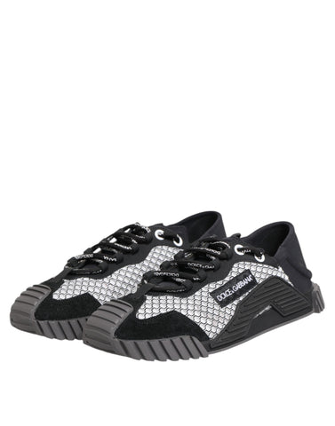 Wielokolorowe sznurowane niskie trampki NS1