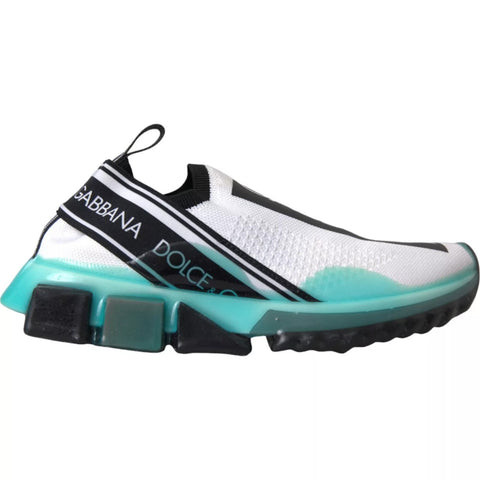 Black White Blue Slip On Sorrento Sneakers