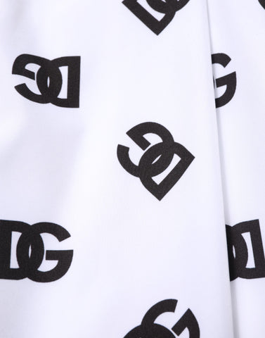 White Logo Cotton Skinny Denim Trouser Pants