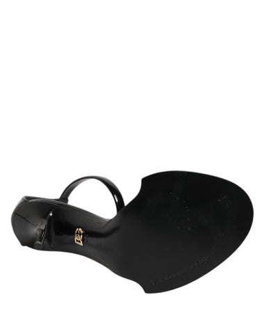 Black KEIRA Pearl Embellished Sandals Shoes
