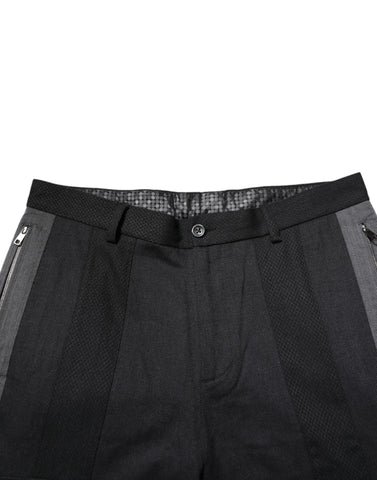 Black Gray Cotton Dress Formal Trouser Pants