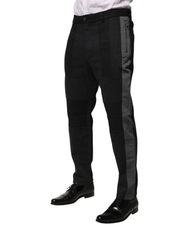 Black Gray Cotton Dress Formal Trouser Pants