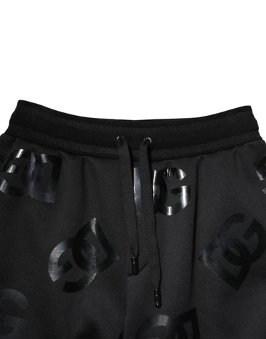 Black Logo Cotton Bermuda Sweatshorts Shorts