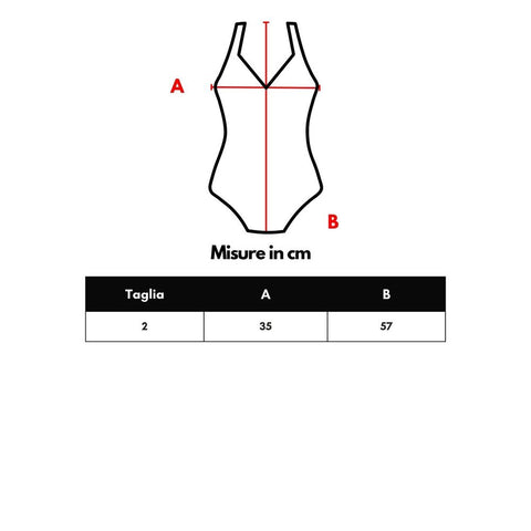 Orange Polyester One-Piece Swimsuit