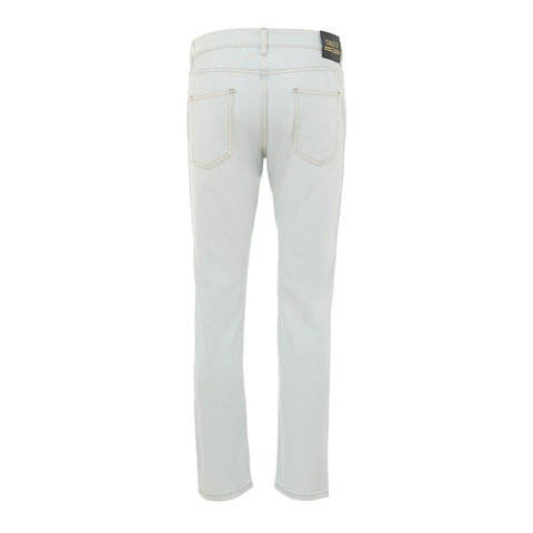 Blue Cotton Relaxed Fit Jeans
