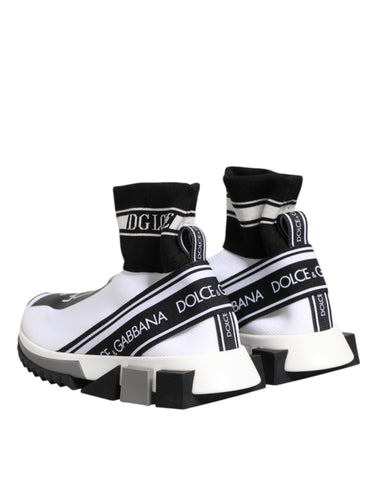 White Black Sorrento Socks Sneakers Shoes
