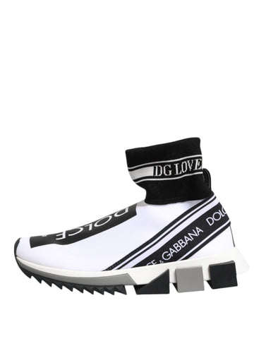 White Black Sorrento Socks Sneakers Shoes
