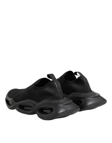 Black Slip On Wave Low Top Men Sneaker Shoes