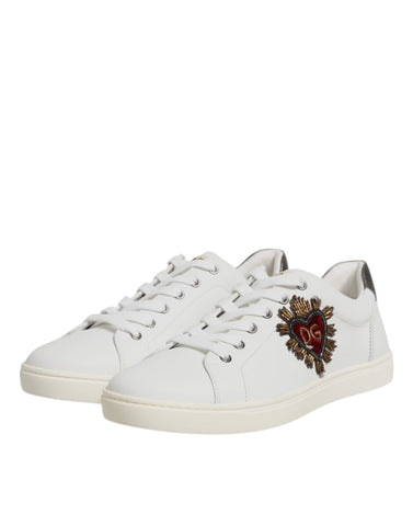 Białe, męskie trampki Sacred Heart Low Top