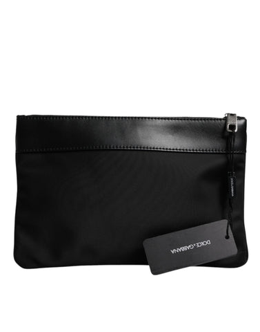 Multicolor Leopard Print Jacquard Logo Plaque Pouch Bag