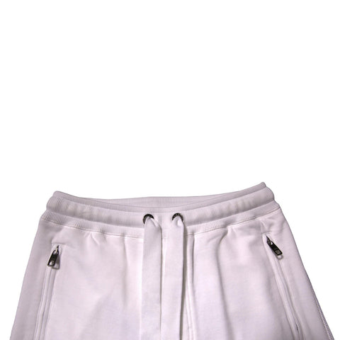 White Logo Tape Jogger Cotton Sweatpant Pants