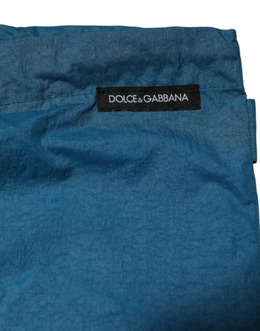 Blue Logo Waistband Beachwear Shorts Swimwear