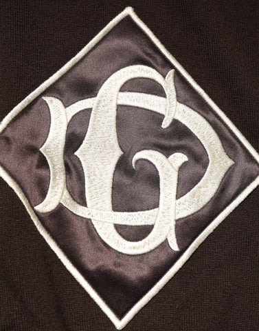 Brown Wool Logo Embroidered Men Polo T-shirt