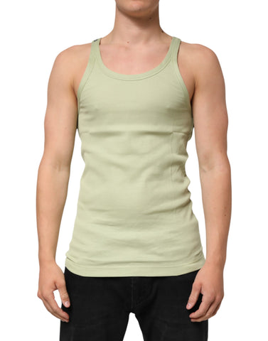 Light Green Tank Sleeveless Men Men T-shirt