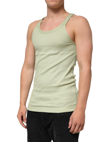 Light Green Tank Sleeveless Men Men T-shirt
