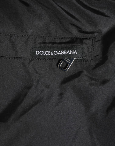 Black Nylon KING Sideband Men Boxer Shorts Swimwear