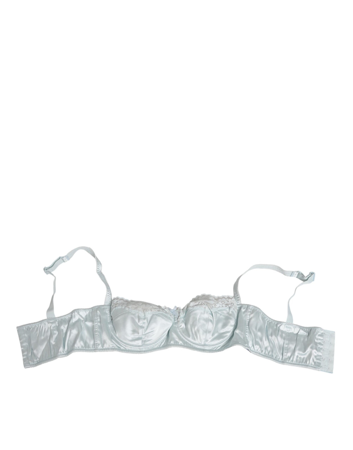 Light Blue Silk Semi-Padded Balconette Underwear