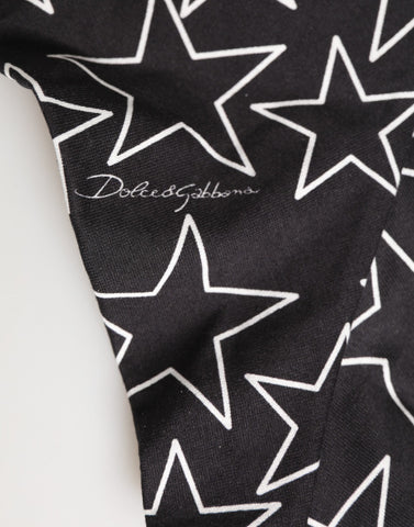Black White Star Print Cotton Slip Panty Underwear